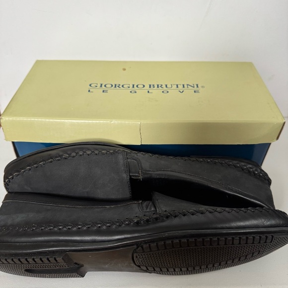 Giorgio Brutini Black Suede Slip-On Men’s Loafers Size 13 - Picture 5 of 13